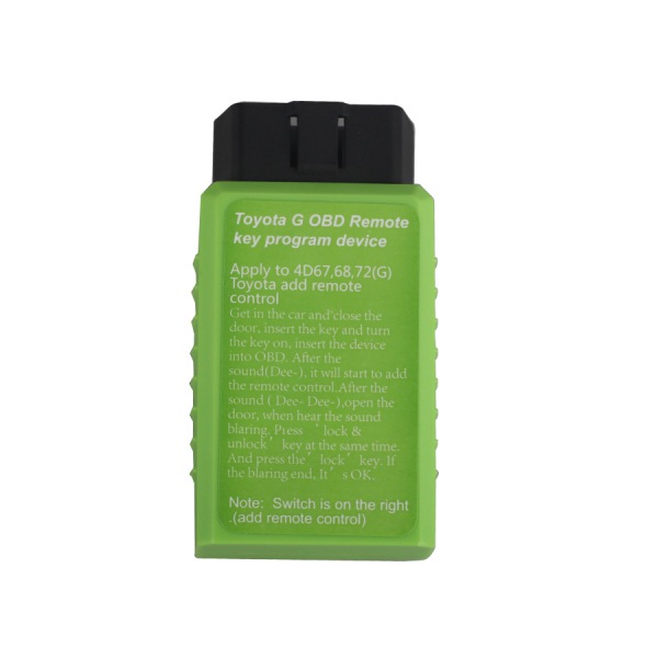 Toyota G and Toyota H Chip Vehicle OBD Remote Key Programming De